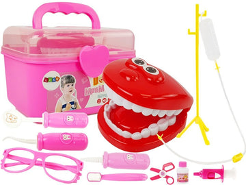 Kit de médecin support de dentiste médicaments goutte à goutte seringues perceuses brosse à dents