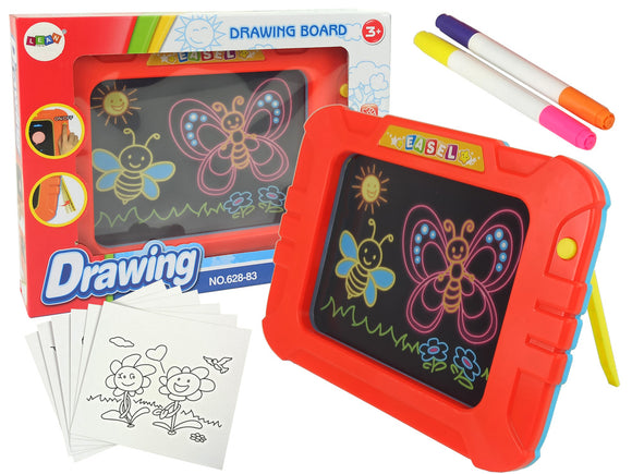 Modèles de tableau blanc lumineux stylos de coloriage