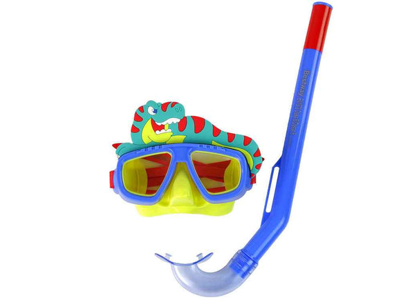 Masque de plongée Bestway bleu avec tube en PET 24059