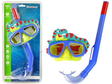Masque de plongée Bestway bleu avec tube en PET 24059