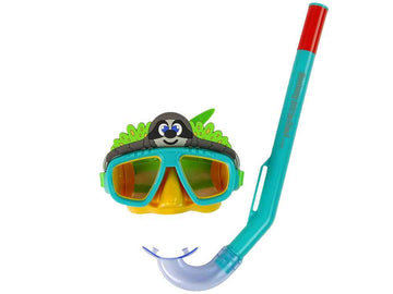 Masque de plongée Bestway 24059 vert avec tube animal