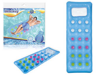 Matelas gonflable bleu 188 x 71 cm bestway 43040