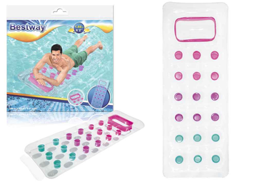 Matelas gonflable transparent 188 x 71 cm Bestway 43040