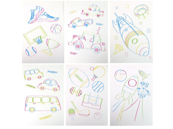 Lunettes 3d illuminées magiques pour tableau blanc bleu