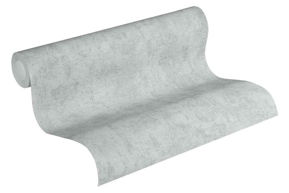 Papier peint aspect pierre carrelage Profhome 224033-GU papier peint intissé légèrement texturé avec une texture tangible mat gris 5,33 m2