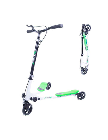 Trottinette à trois roues WORKER Fliker 100, Vert - Blanc Exposition