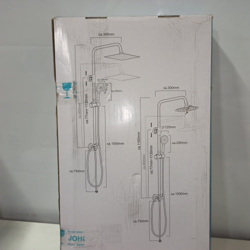 Retour client Ecost Système de douche thermostatique JOHO, douche à effet pluie avec robinet thermostatique et douche XXL