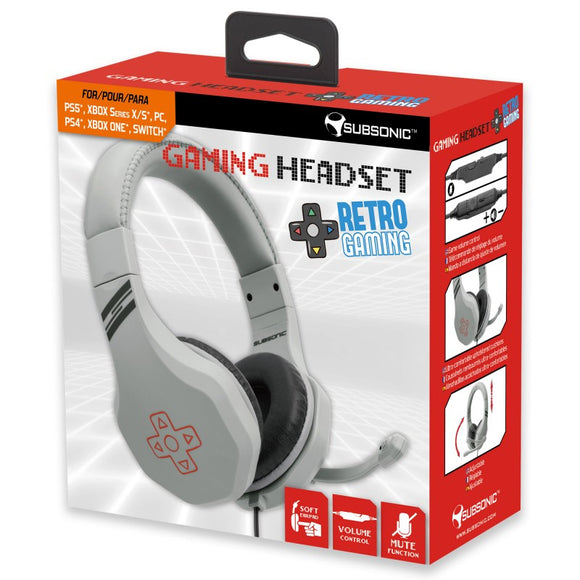 Casque de jeu subsonic retro gaming