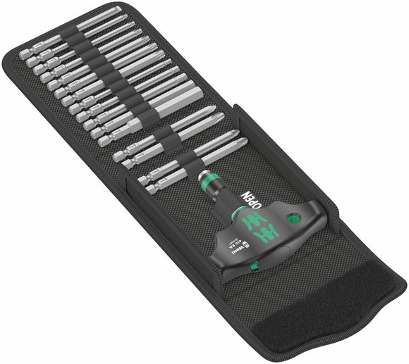 Clé à cliquet wera 05023471001 17 pièces noir vert