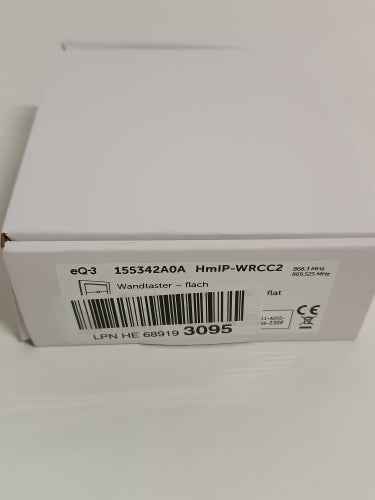 Ecost customer return Homematic IP 155342A0 Smart Home wall switch, flat, extra flat and flexible to