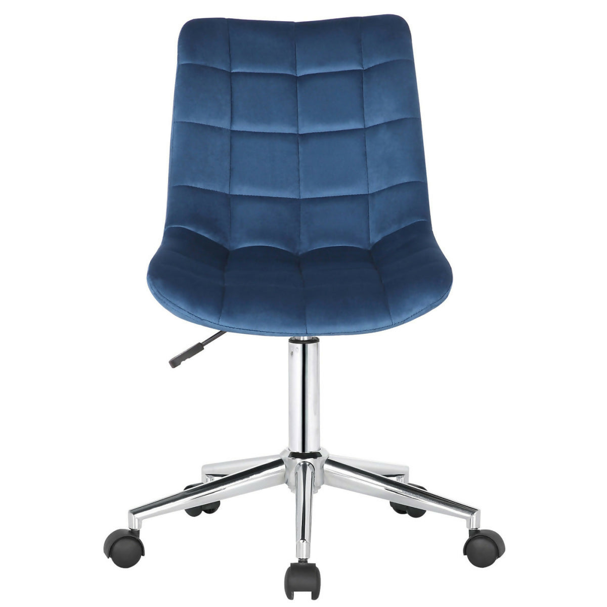 Chaise de bureau Medford - velours Bleu