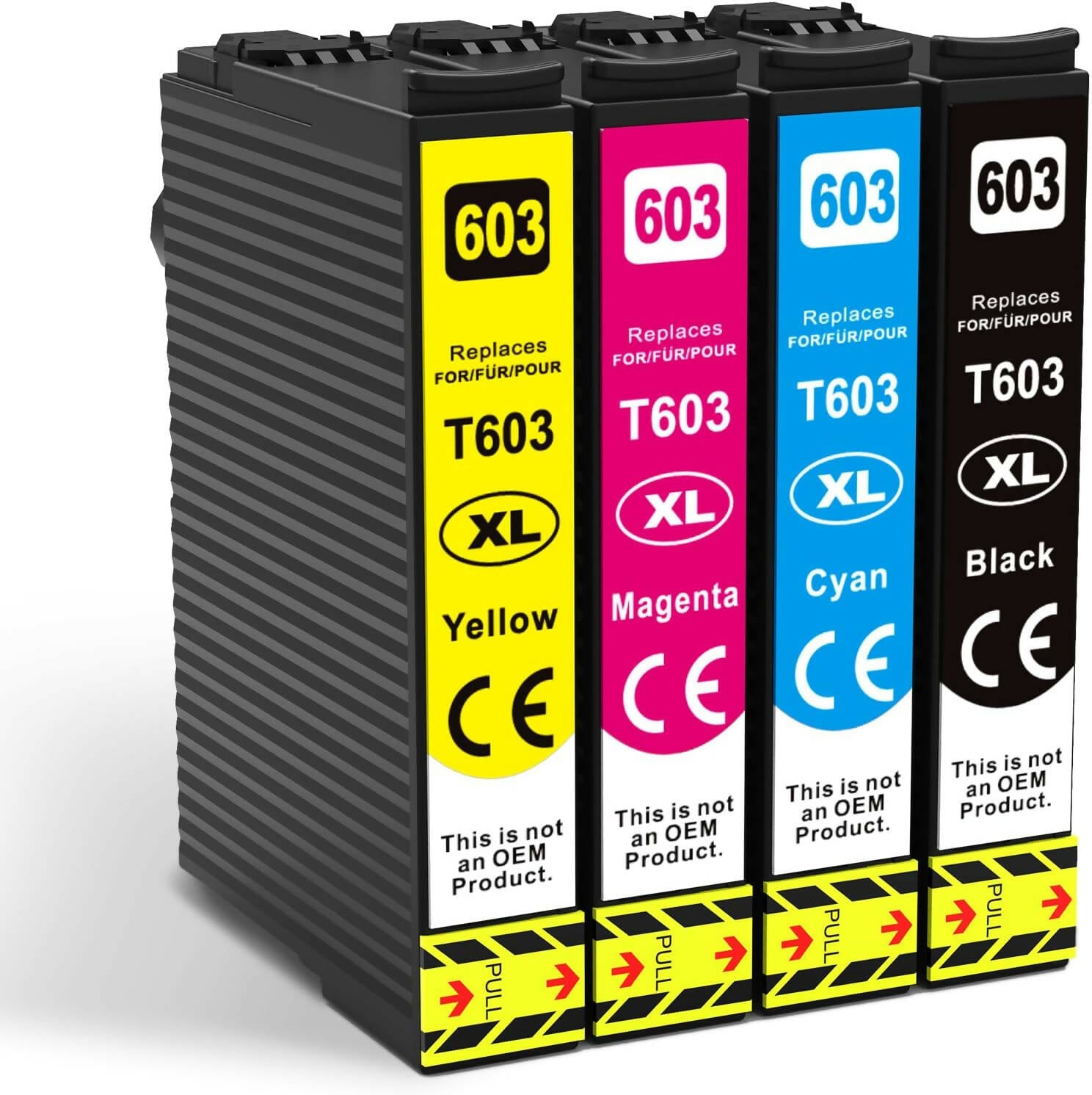 603XL Multipack de 4 Cartouches pour Imprimantes compatibles XP-2100 XP-2105 XP-2150 XP-2155 XP-3100 XP-3105 XP-3150 XP-4100 XP-4105 XP-4150 WF-2810 WF-2820 WF-2830 WF-2840 WF-2850