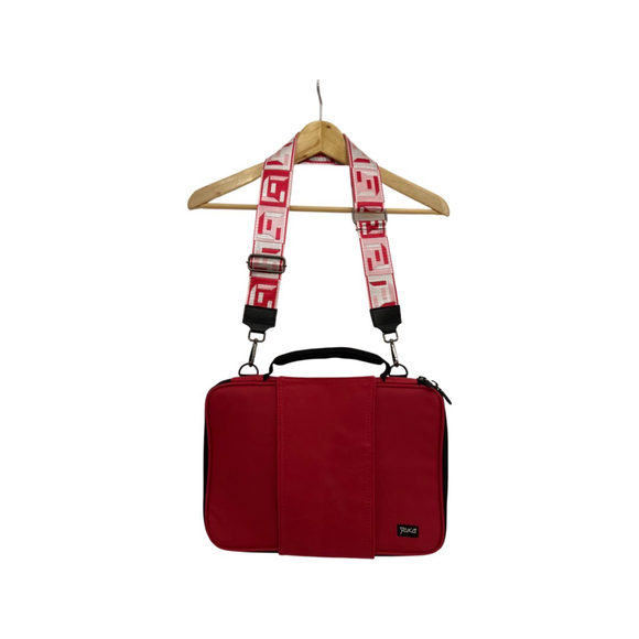 Sac Ordinateur - 15.6 pouces - Rouge avec patte EasyFix Révolutionnaire - Clicktofournisseur.com