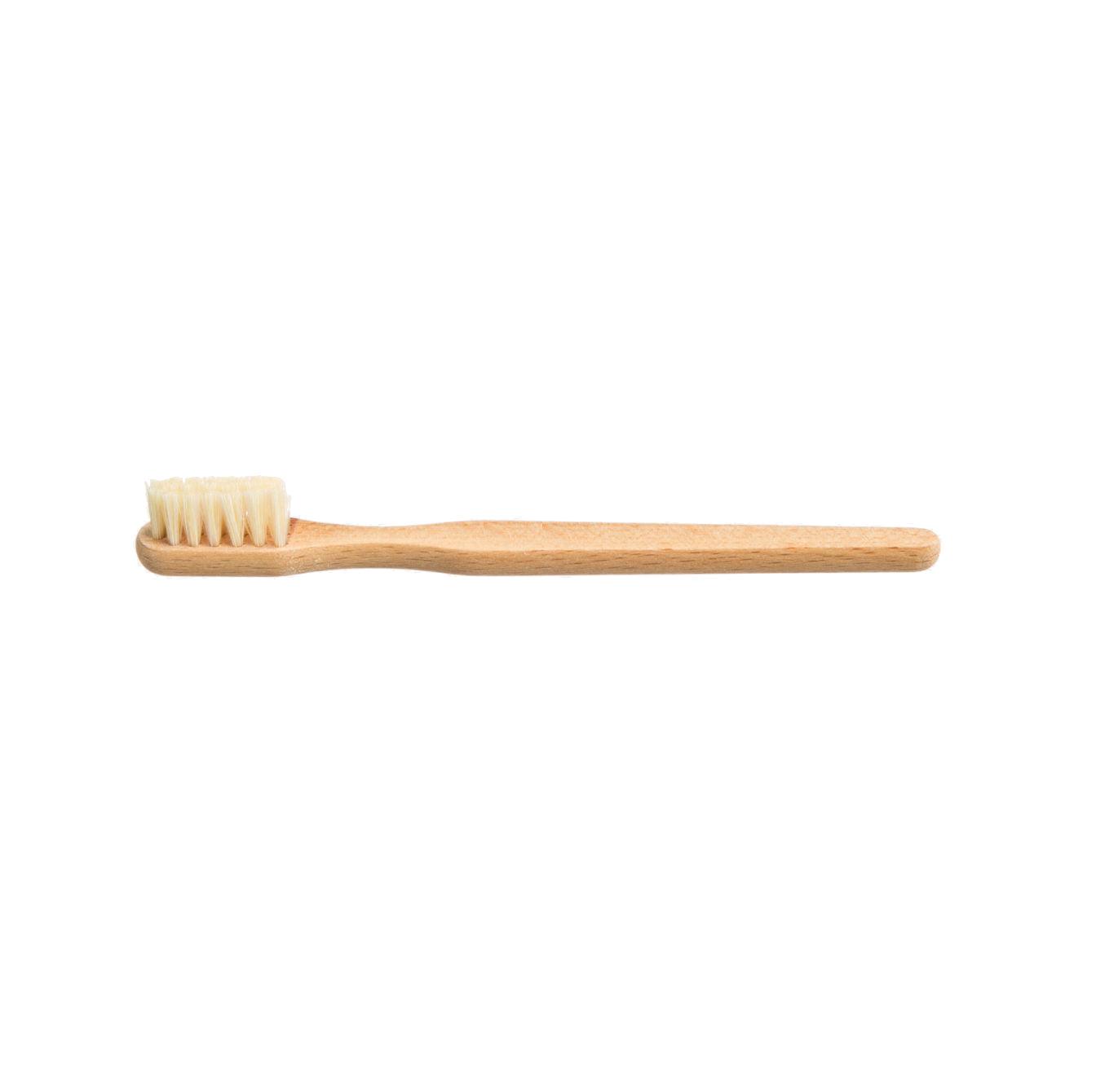 Brosse à dents poils 100% naturels et manche en bois de hêtre