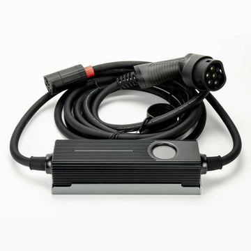 Câble de recharge portable voiture électrique type 2 vers p17 cee schuko