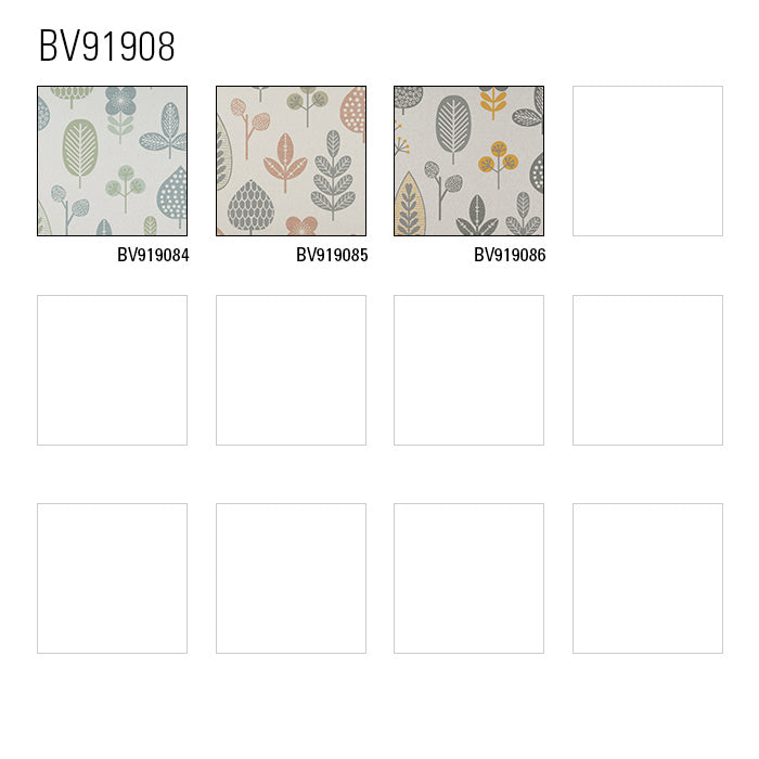 Papier peint floral Profhome BV919084-DI papier peint intissé gaufré à chaud texturé au style country mat blanc vert menthe 5,33 m2 - 0