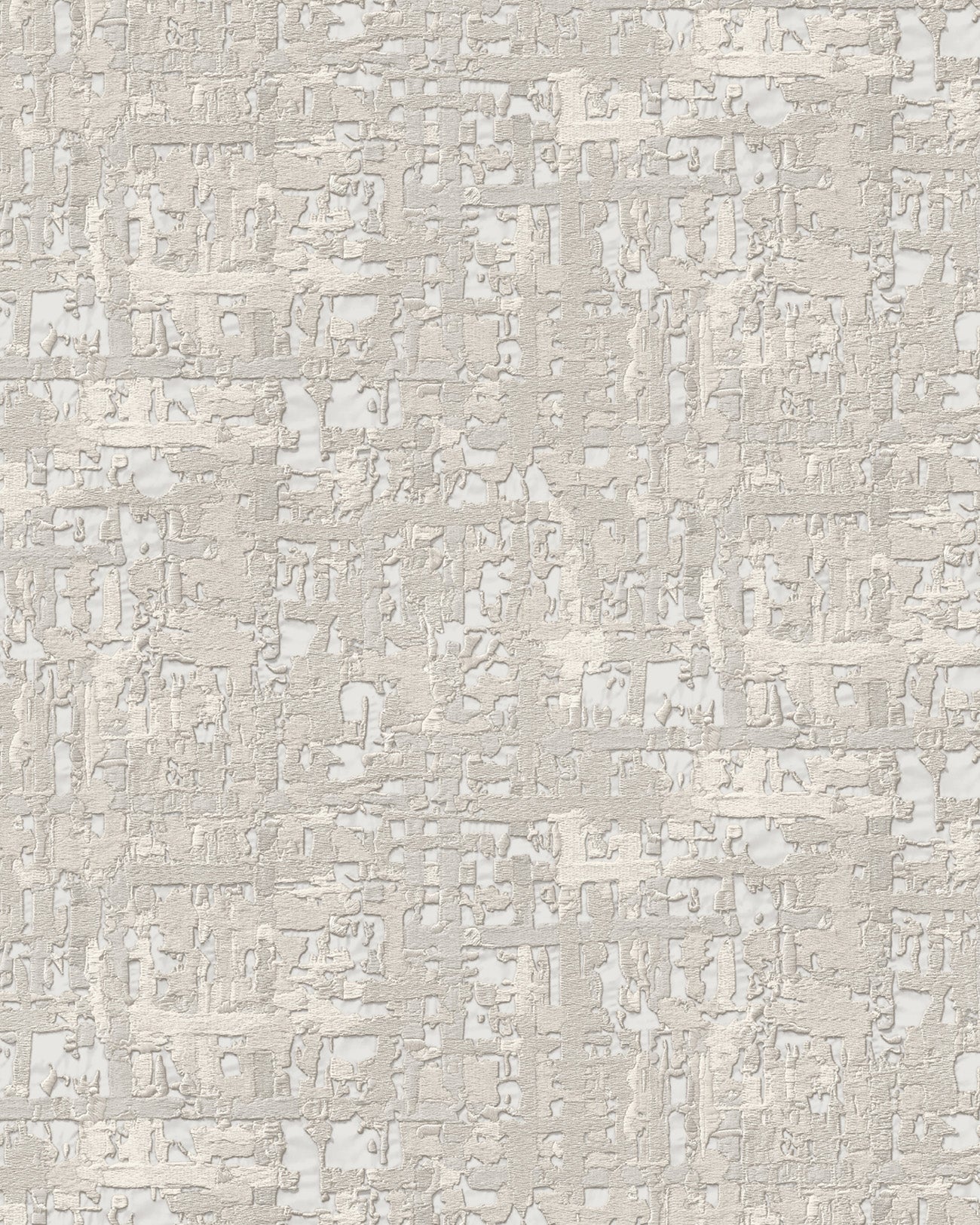 Papier peint aspect textile Profhome DE120092-DI papier peint intissé gaufré à chaud gaufré à l'aspect textile satiné blanc gris-clair 5,33 m2