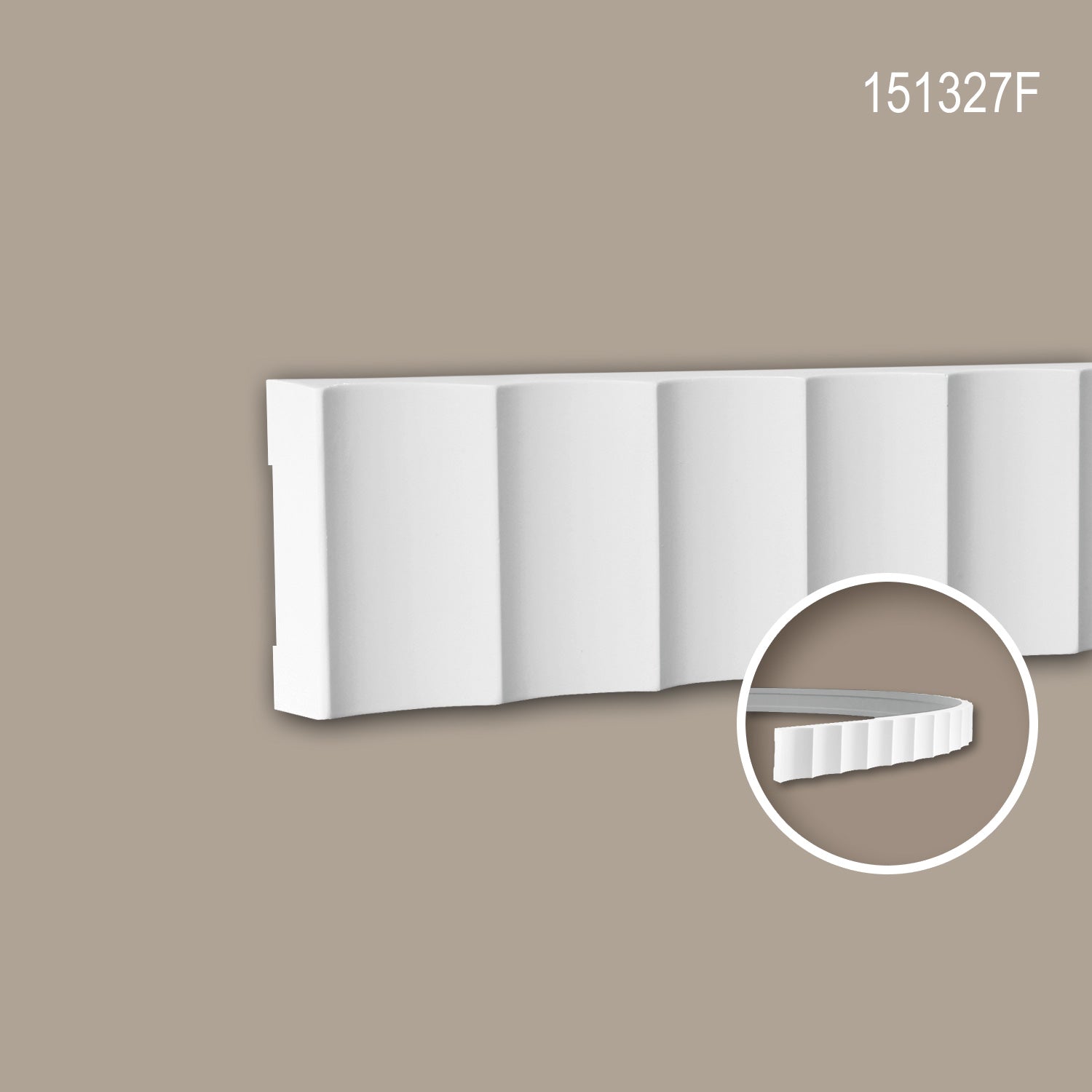 Cimaise 151327F Profhome Moulure décorative flexible design moderne blanc 2 m