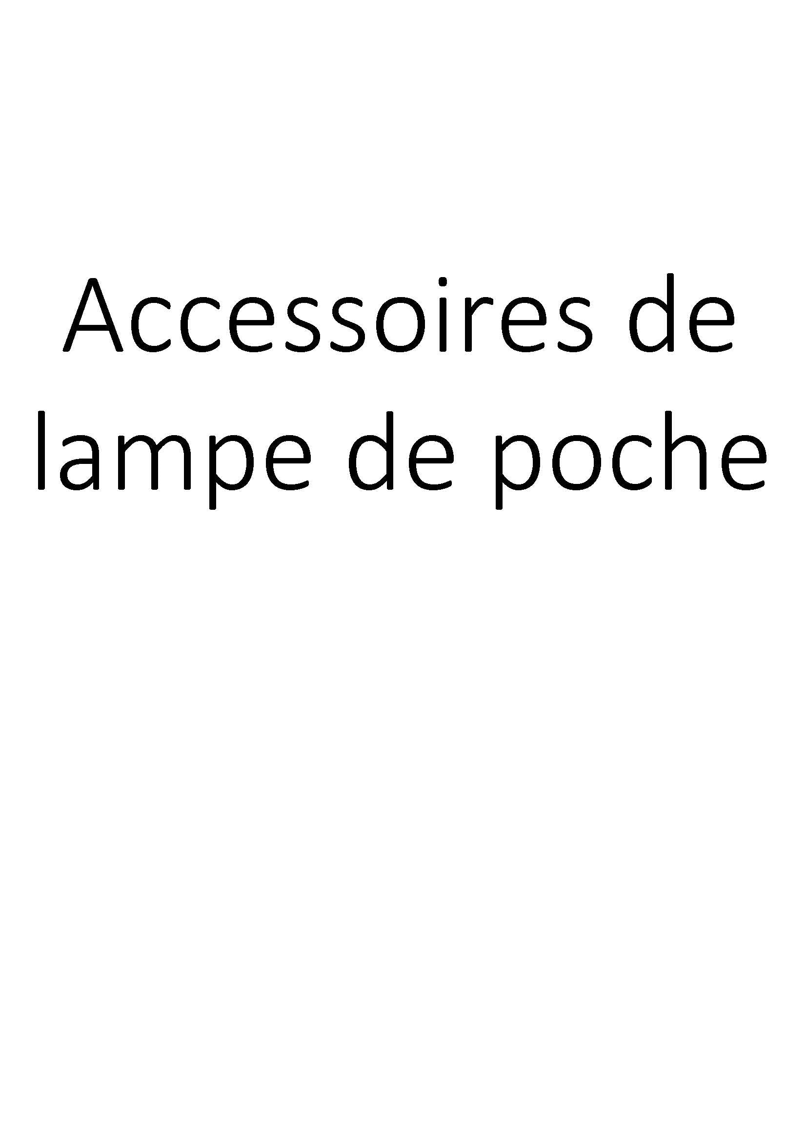 Accessoires de lampe de poche clicktofournisseur.com