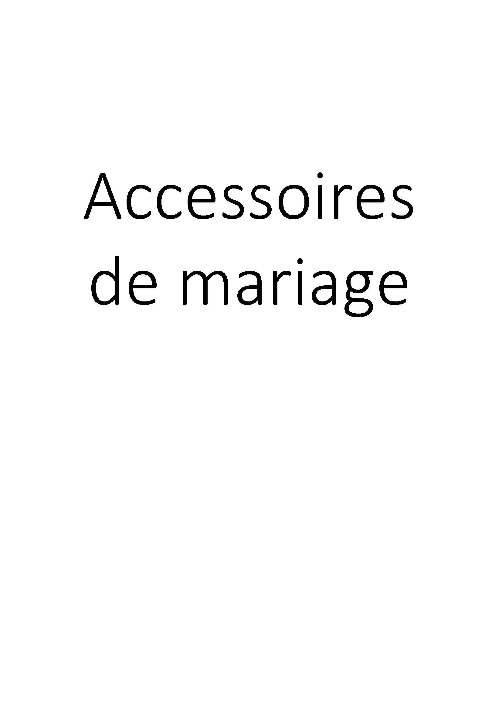 Accessoires de mariage clicktofournisseur.com