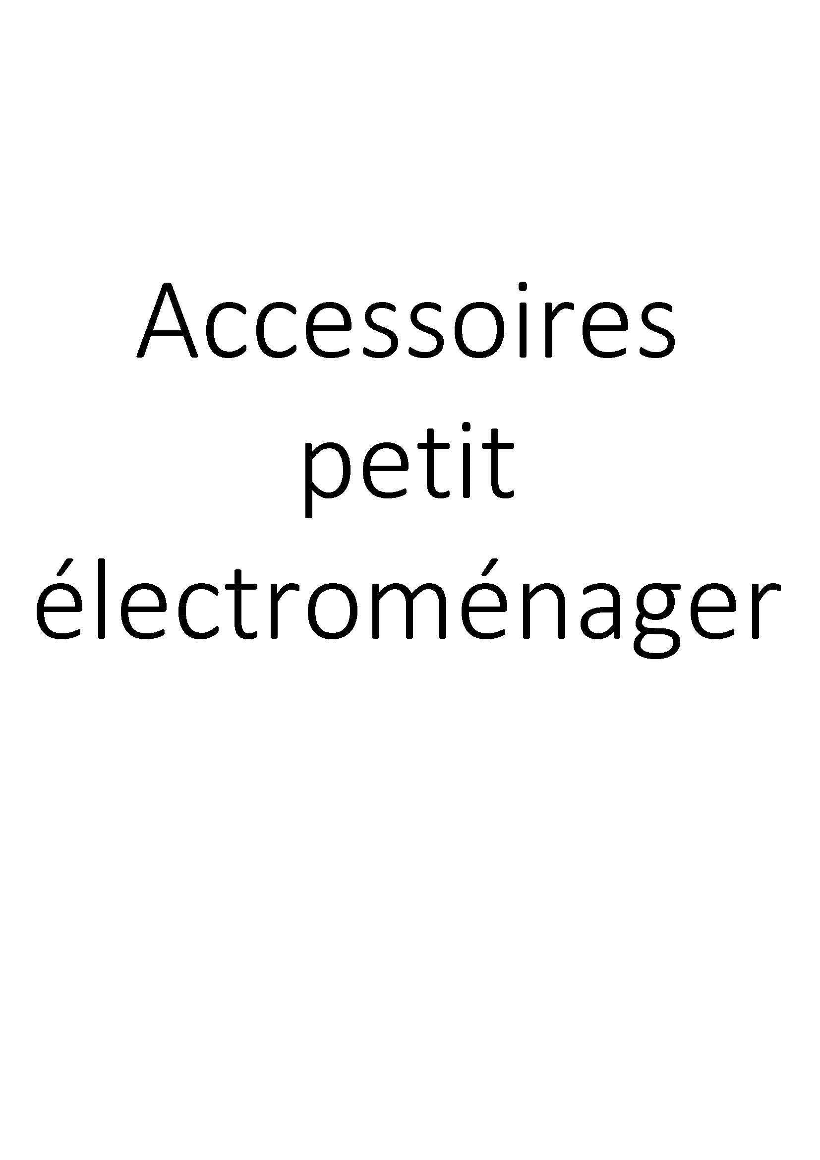 Accessoires petit électroménager clicktofournisseur.com