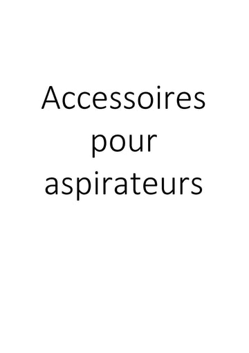 Accessoires pour aspirateurs clicktofournisseur.com