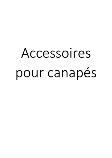 Accessoires pour canapés clicktofournisseur.com