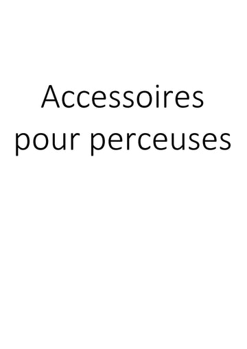 Accessoires pour perceuses clicktofournisseur.com