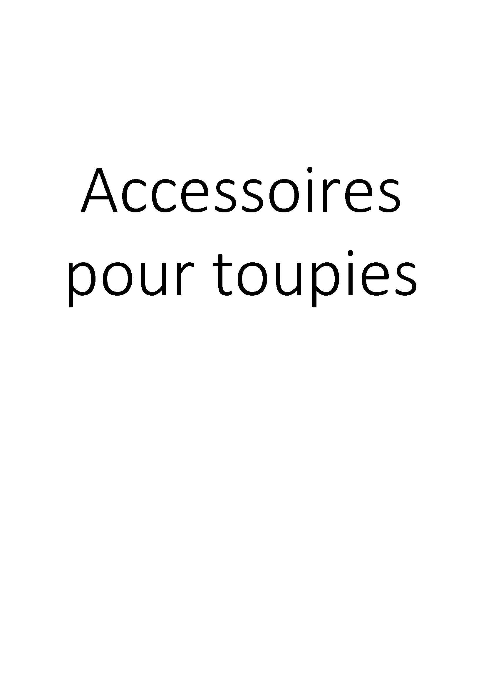 Accessoires pour toupies clicktofournisseur.com