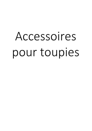 Accessoires pour toupies clicktofournisseur.com