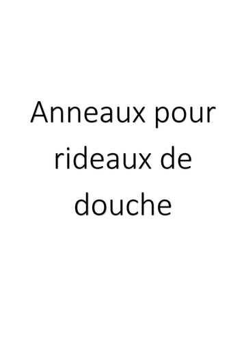 Anneaux pour rideaux de douche clicktofournisseur.com