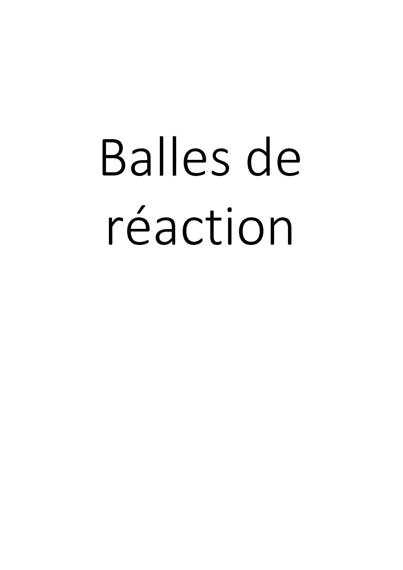 Balles de réaction clicktofournisseur.com