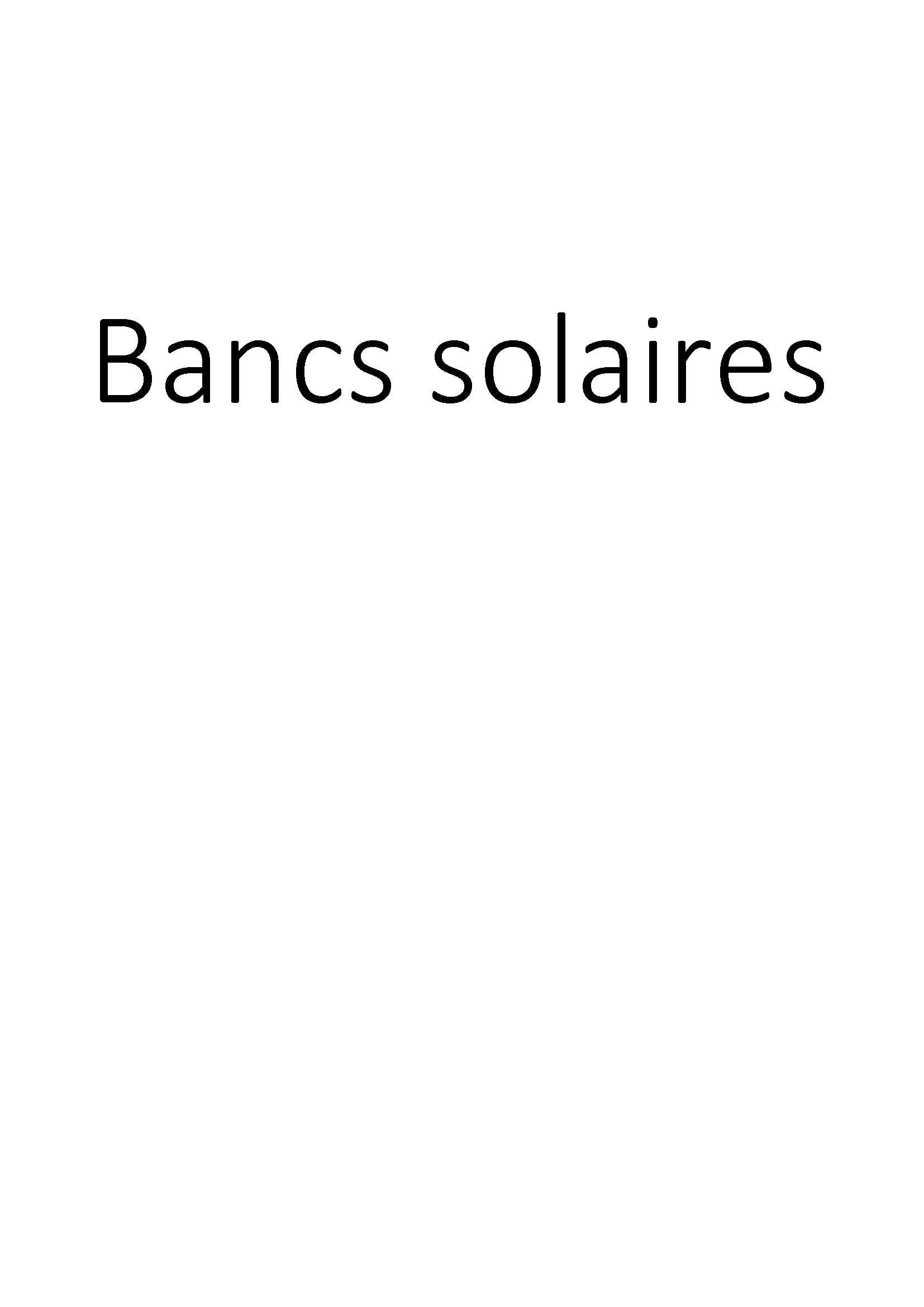 Bancs solaires clicktofournisseur.com