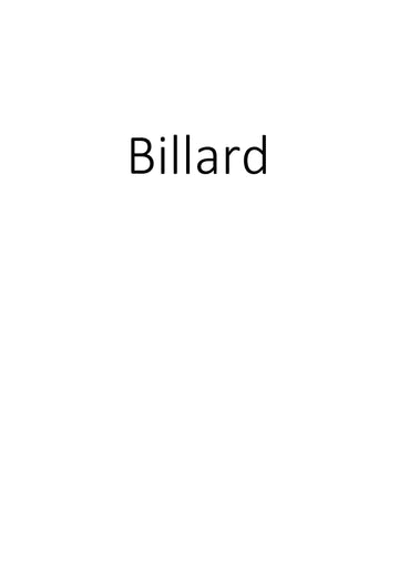 Billard clicktofournisseur.com