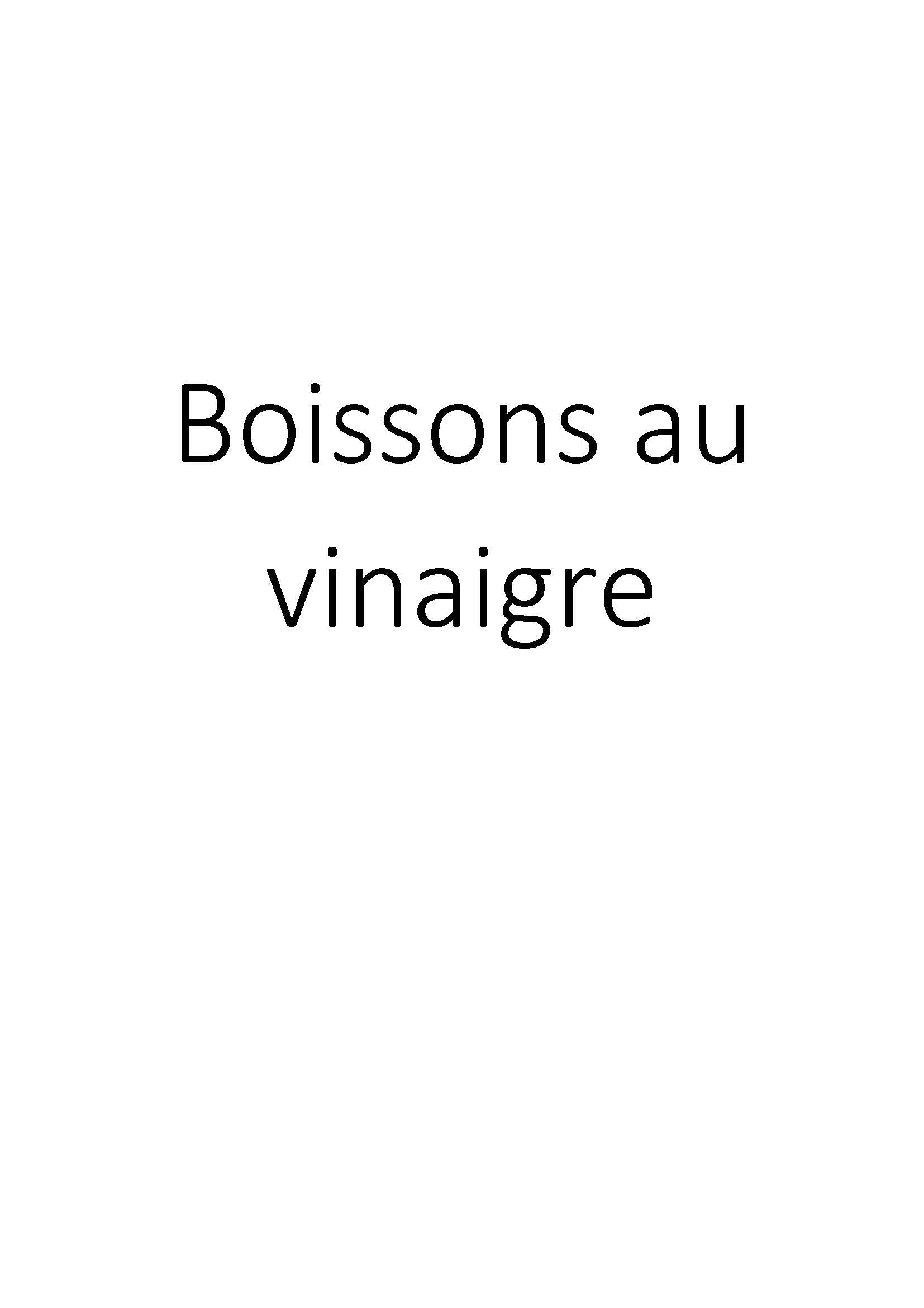 Boissons au Vinaigre : Découvrez des Recettes de Vinaigre Boisson