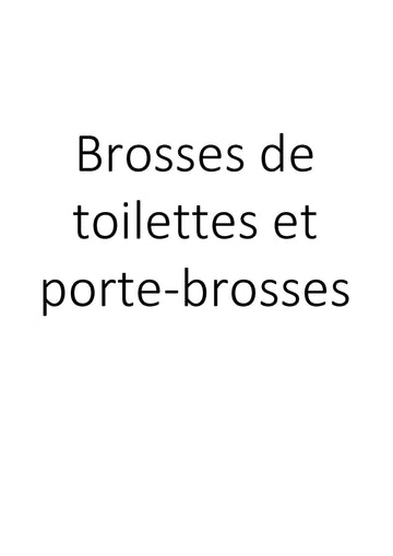 Brosses de toilettes et porte-brosses clicktofournisseur.com