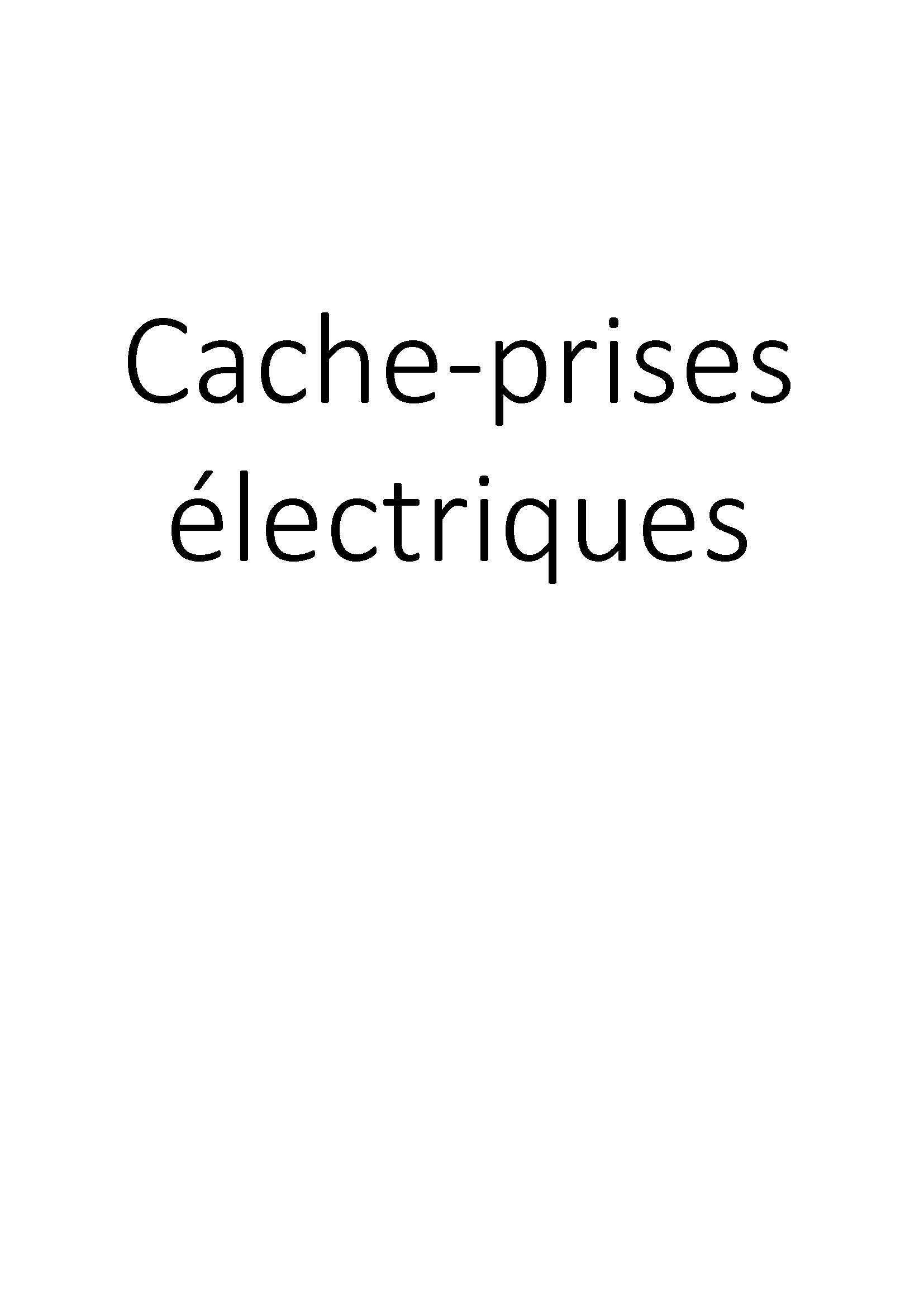 Cache-prises électriques clicktofournisseur.com