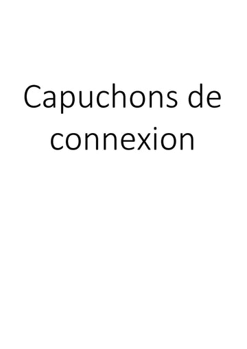 Capuchons de connexion clicktofournisseur.com