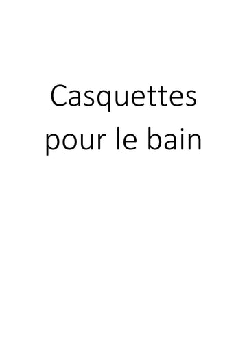 Casquettes pour le bain clicktofournisseur.com