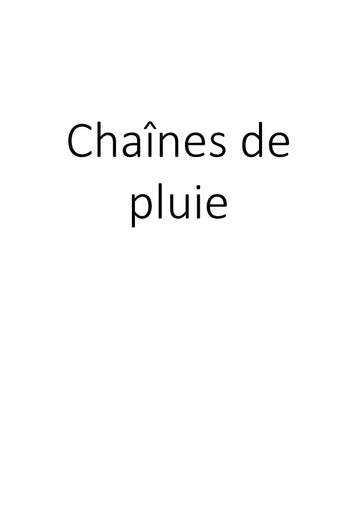 Chaînes de pluie clicktofournisseur.com