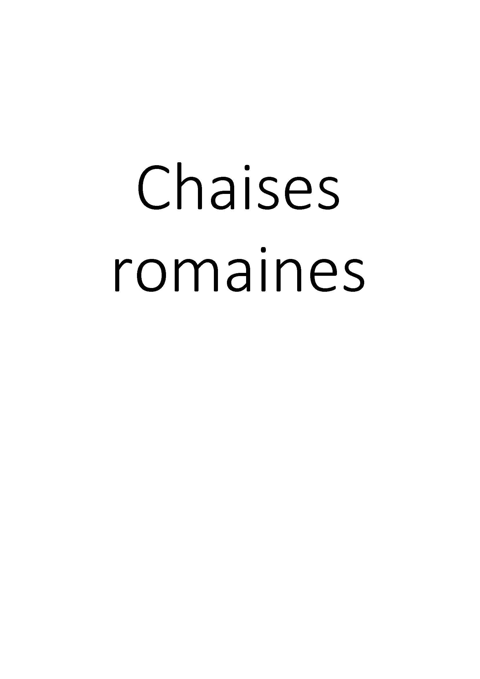 Chaises romaines clicktofournisseur.com