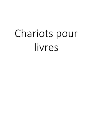 Chariots pour livres clicktofournisseur.com