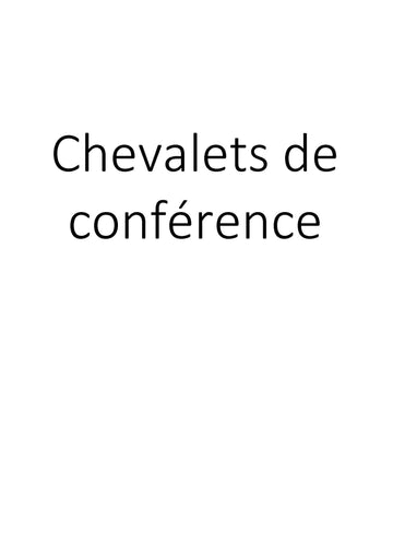 Chevalets de conférence clicktofournisseur.com