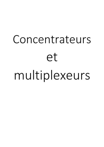 Concentrateurs et multiplexeurs clicktofournisseur.com