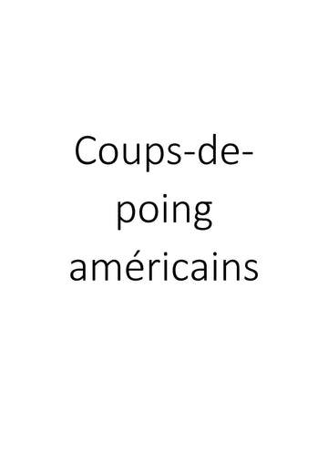 Coups-de-poing américains : La collection incontournable des techniques de combat
