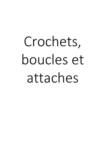 Crochets boucles et attaches clicktofournisseur.com