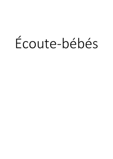 Écoute-bébés clicktofournisseur.com