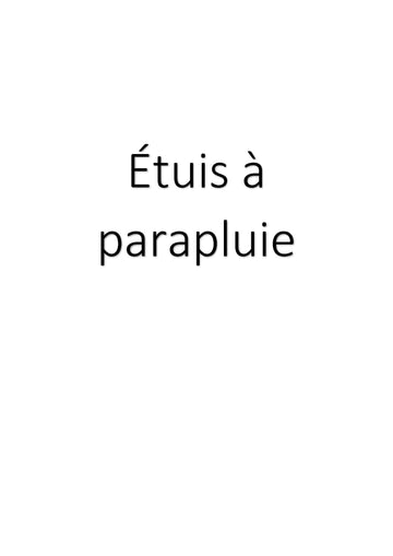 Étuis à parapluie clicktofournisseur.com