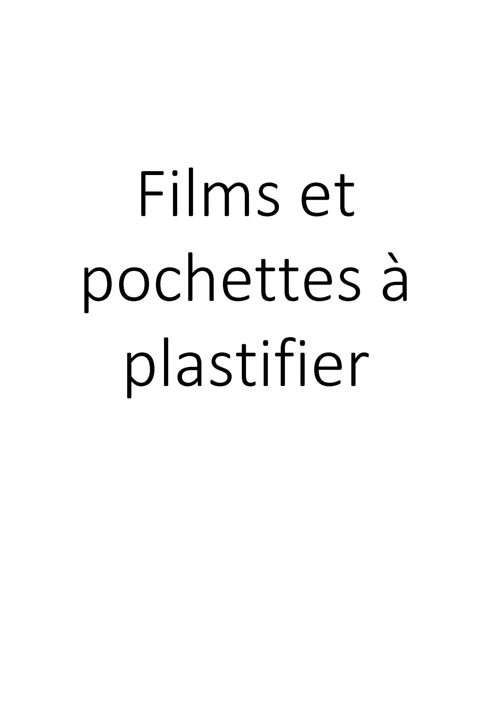 Films et pochettes à plastifier clicktofournisseur.com