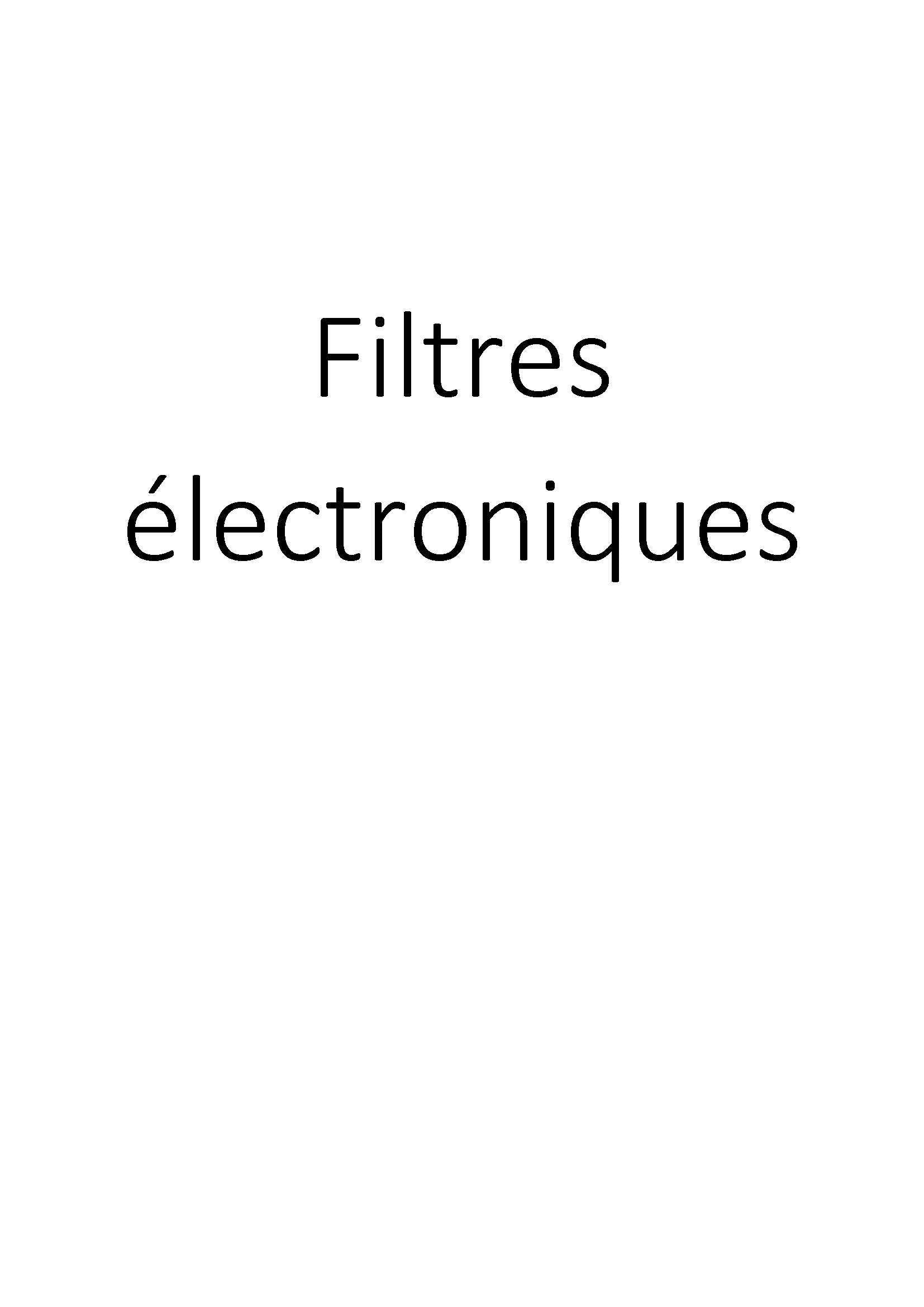 Filtres électroniques clicktofournisseur.com